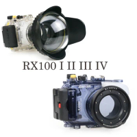 40m/130ft Waterproof Case for Sony RX100 Mark I II III IV DSC-RX100 M1 M2 M3 M4 underwater camera housing diving box cover
