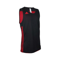 ADIDAS 男雙面籃球背心-吸濕排汗 慢跑 球衣 運動 無袖上衣 愛迪達 DY6588 黑紅