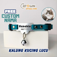 D003-Kalung Kucing Custom Nama Lucu Free Tulis Nama Alamat Cat Collar