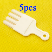 5PCS 4 Fingers Take Collect Royal Jelly Pen Pulp Scraping Digging Cleaning Strip Beekeeping Plastic Silica Gel Bee Milk Bee Farm