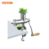 VEVOR Portable Wheatgrass Extractor with 3 Sieves Manual Stainless Steel Wheatgrass Juicers for Wheat Grass Fruit Vegetable