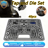 40pcs Metric Tap Die Set Alat Ulir - Baja Tungsten Carbide, Cocok Bengkel Intensif