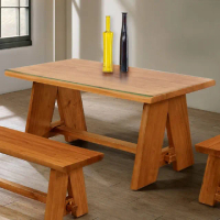 【ASSARI】時尚7.1尺全桃花心木餐桌(寬212x深90x高76cm)