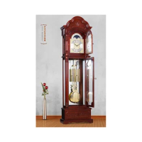 Antique Solid Wood Grandfather Clock With German Mechanical Movement Floor clocks Chimes