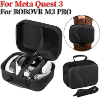for Meta Quest 3 Carrying Case Portable Carrying Case Compatible with Most Head Strap Storage Bag for BOBOVR M3 PRO Accessories