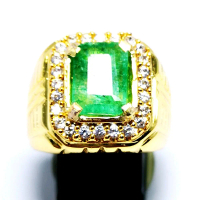 BATU CINCIN AKIK PERMATA ZAMRUD COLOMBIA ASLI NATURAL RING PERAK BANGKOK 926 SIAP PAKAI