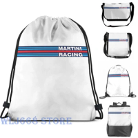 Funny graphic print shoulder Bags women Martini Racing Single shoulder backpack travel for men Gym Bag