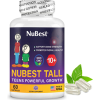 NuBest Tall 10+ - Premium Bone Strength Formula Enhanced Immunity and Overall Health 60 Capsules for