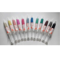 12/pcs 5 gram Diamond Polishing Lapping Paste Compound Syringes 0.5 to 40 Micron