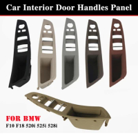 Left Hand Drive LHD Car Interior Inner Door Handle Panel Cover Gray Beige Black Red-Wine Oyster Mocha For BMW 5 series F10 F11