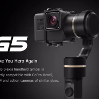 FeiyuTech official store fy G5 3-axis handheld gimbal for gopro hero 5 and other action cameras splashproof FY G5 gimbal