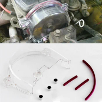 Clear Cam Gear Timing Belt Cover Turbo Cam Pulley Car Styling For Mitsubishi 4G15 SOHC Auto Accessories