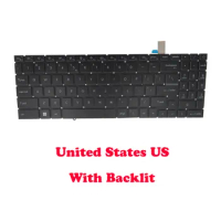 Backlit Keyboard For MSI Creator Z17-A12U A12UHT A12UHST A12UGST A12UET A12UKST CreatorPro Z17-A12U A12UMST MS-17N1 US Black