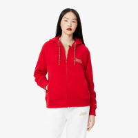 【LACOSTE】女裝-Chinese新年連帽外套(新年紅)