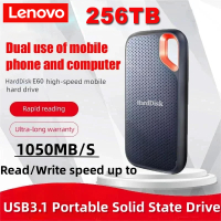 Lenovo SSD 256TB E60 2TB 6TB 8TB USB 3.1 HD External for Laptop PS5 Mobile Hard Disk HDD Storage Dev
