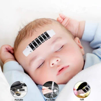 10pcs 15s' Quick Read Forehead Thermometer Strips ,Great For Checking Fever Temp Of Infants, Babies, Toddlers, Kids And Adult