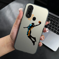 Sarung telefon untuk OPPO A31 2020 A8 Air Jordan, separa lutsinar, ultra nipis, beku, sarung