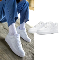 【NIKE 耐吉】Air Force 1 男鞋 女鞋 白色 經典 簡約 皮革 休閒鞋 CW2288-111