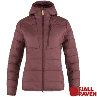 Fjallraven 小狐狸 女 Keb Padded Hoodie 保暖化纖連帽夾克.風衣(89630-357 深葡萄紅)