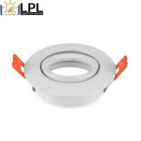 Round White Color Surface Mounted GU10 MR16 GU5.3 LED Spotlight Frame Holders Led Fixture Fitting Kits Spot Lights In Ceiling