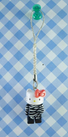 【震撼精品百貨】Hello Kitty 凱蒂貓 樂高手機吊飾-斑馬紋 震撼日式精品百貨