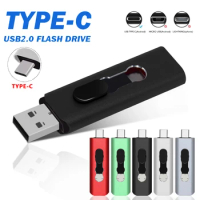 USB 2.0 Flash Drive Type C Pen Drive 128GB 256GB usb memory 64GB USB 2.0 stick Pendrive for Android/PC (over 10pcs free logo)