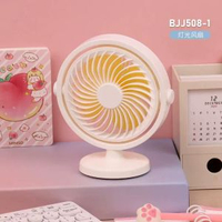 新款usb桌面小風扇充電吊扇迷你家用迴圈風扇學生宿舍夜燈電風扇