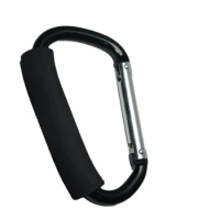 Ultra Big Size Carabiner Large D Button Sponge Handle Buckle D-Ring Shape Aluminum Alloy Sponge Shopping Hook