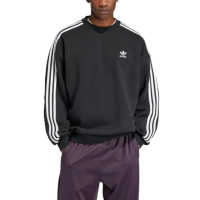 【adidas 愛迪達】圓領長袖T恤 運動 休閒 OVERSIZE CREW 男 - IZ1829