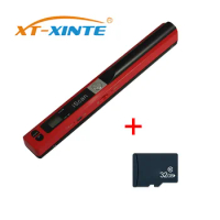 Mini Handheld Scanner 900DPI LCD Display JPG/PDF Format Document Image A4 Book Scanner with 32G Micro SD/TF Flash Card