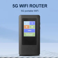 WiFi Repeater 5G WiFi6 Portable Router Dual Band 2.4G/5.8G Mobile Hotspot SIM Card 5G Wireless Router Wide Coverage Network