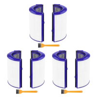 6X HEPA Filter Replacement Part For Dyson TP06 HP06 PH01 PH02 Air Purifier True HEPA Filter Set Compare To Part