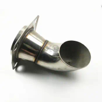 For Komatsu PC300-360-7 muffler exhaust pipe elbow smoke elbow pipe stainless steel smoke outlet pipe high quality