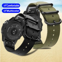 Quick Fit Nylon Watchband Strap for Garmin Fenix 5X 5XPlus/5 5S Plus/3/3 HR Smart Watch Bracelet Sport Wristband 20/22/26mm Band