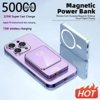 Power Bank 50000 MAh Wireless Magnetic Power Bank Magsafe Super Fast Charging Suitable For IPhone Xiaomi Huawei