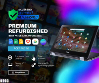 [Refurbished] Acer Chromebook N15/Q8 4GB RAM 16GB SSD Storage Percuma Tote Bag Mouse Mousepad Jamina