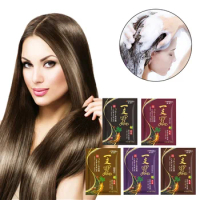 30ml Women Men Hair Dye Wax Permanent Black Hair Shampoo Natural Ginger Coloring Dye Retoque De Raiz Cabello