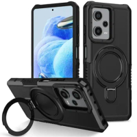 Shockproof Case For Xiaomi Redmi Note 12 Pro 5G Armor Hybrid Ring Back Cover For Redmi Note 11S 11 S 12S 12R Pro 12C 9T Funda
