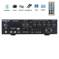 Sunbuck TAV-580BT 5.1 Channel 300W High Power SD USB FM Bluetooth Remote Control Power Amplifier Home AV Sound Amplifier Audio