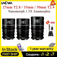 Venus Optics Laowa Nanomorph 27mm T2.8 / 35mm 50mm T2.4 1.5x S35 Anamorphic Lens for Fuji X for Canon RF Mount