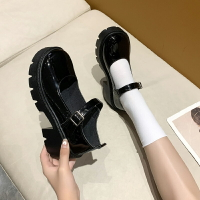 新款松糕厚底瑪麗珍小皮鞋女日系jk制服圓頭可愛軟妹增高復古女鞋