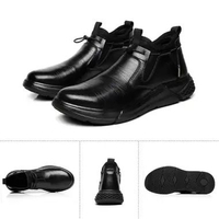 MND Breathable Safety Shoes For Men Steel Toe Cap Anti-puncture Protective Welder Work Shoes 41 Blac