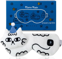 日本代購 Salua 貓咪 舒眠 眼罩 2段溫控 可拆洗 USB 充電式 保暖 放鬆 絲綢 眼壓 休息 舒壓 禮物