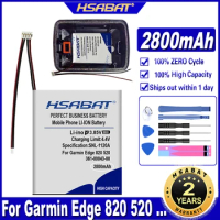 HSABAT 361-00043-00 2800mAh Battery for Garmin Edge Explore 820 Edge 520 500 200 205 GPS Edge 520 plus Edge820 Edge 820