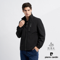 Pierre Cardin皮爾卡登 男裝 彈性防風立領休閒薄夾克外套-黑色 (7225661-99)