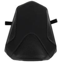Motorcycle Rear Passenger Solo Seat Cowl Cushion Pad Synthetic Leather for Honda CBR500R CBR 500R 2019-2022(Black)