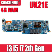 SAMXINNO UX21E Mainboard For ASUS UX21 UX21E Laptop Motherboard I3-2367M I5-2467M I7-2677M CPU 4GB RAM