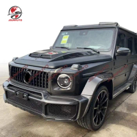 Full Dry Carbon Fiber Body Kit For Benz G Class Upgrade To B Style 900 Front Bumper Rear Diffuser Spoiler For W464 G63 G500 G350