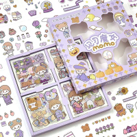 (100 Lembar) STICKER DECO AESTHETIC WATERPROOF TUMBLER BINDER CASE HP