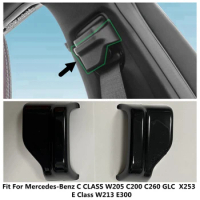 Car Safety Seat Belt Buckle Cap Cover Trim For Mercedes-Benz C CLASS W205 C200 C260 GLC X253 E Class W213 E300 Matte Accessories